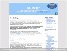 Tablet Screenshot of dr-bieger.de